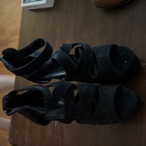 Black Strappy Heels